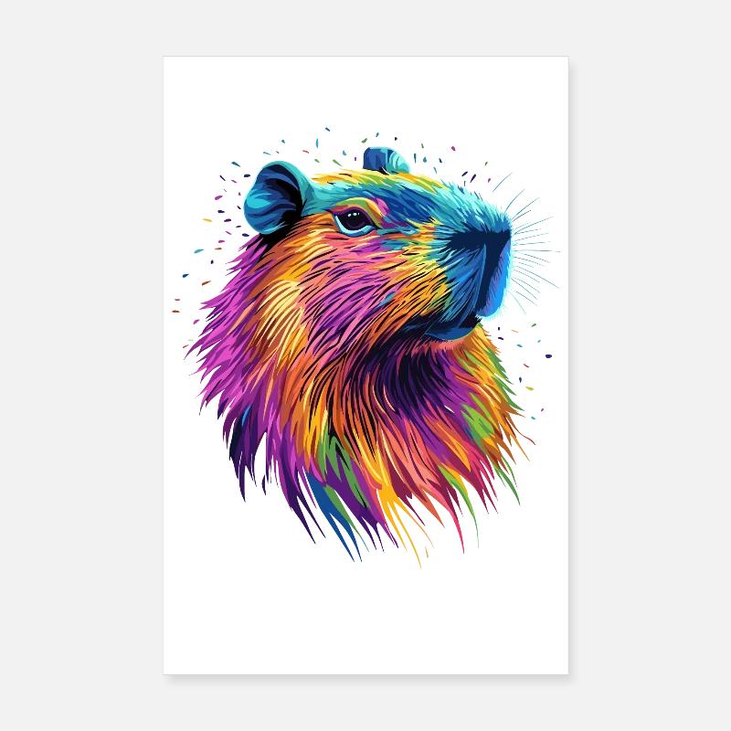 Capybara Be Capy Capybara Drôle Capybara Poster 20 x 30 cm