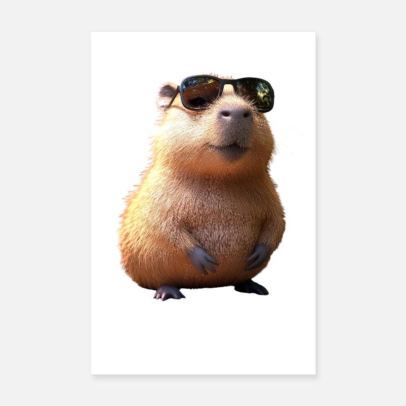 Capybara Be Capy Capybara Drôle Capybara Poster 20 x 30 cm