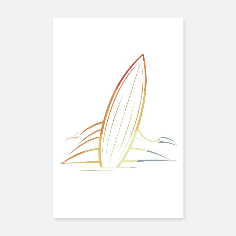 Planche de surf Poster 20 x 30 cm