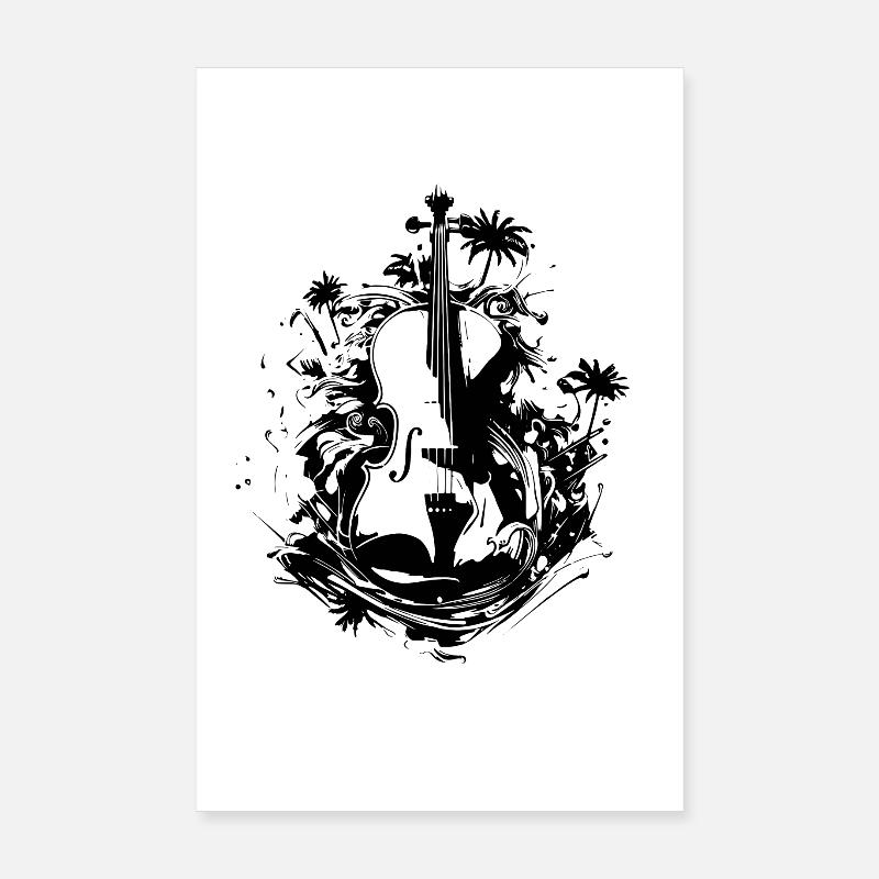 Violin Poster 8" x 12" (20x30 cm)