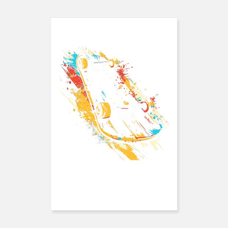 Skateboard Graffiti Poster 8" x 12" (20x30 cm)