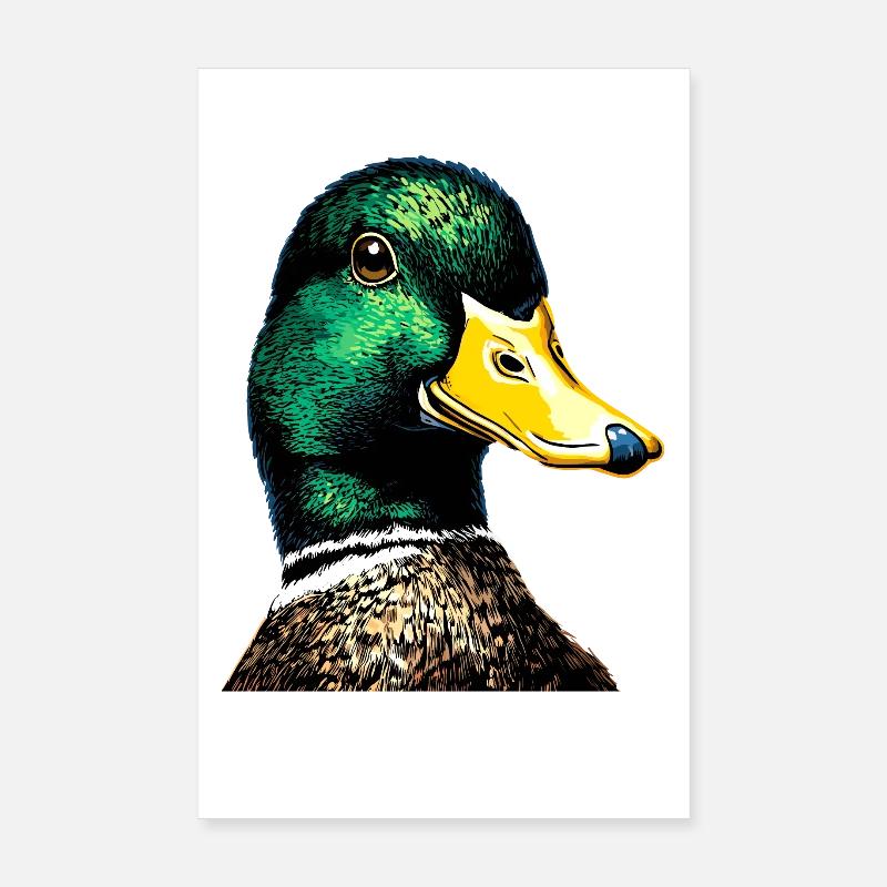 Duck, Mallard, Duckling, Duckling, , Duck Poster 8" x 12" (20x30 cm)