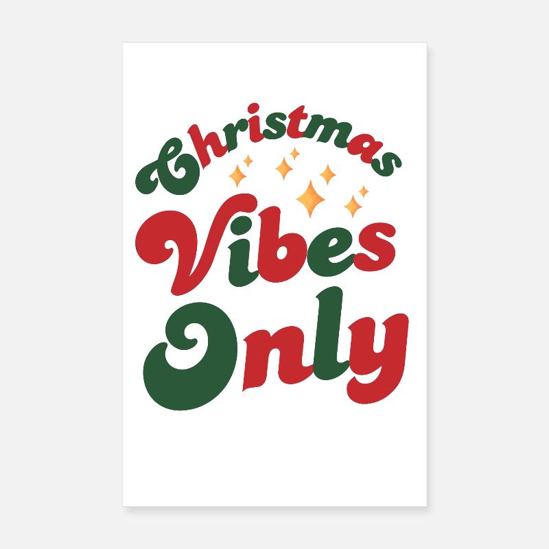 Ambiance de Noël Seulement Poster 20 x 30 cm