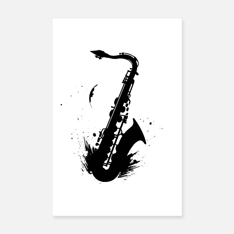 Saxophone Poster 8" x 12" (20x30 cm)