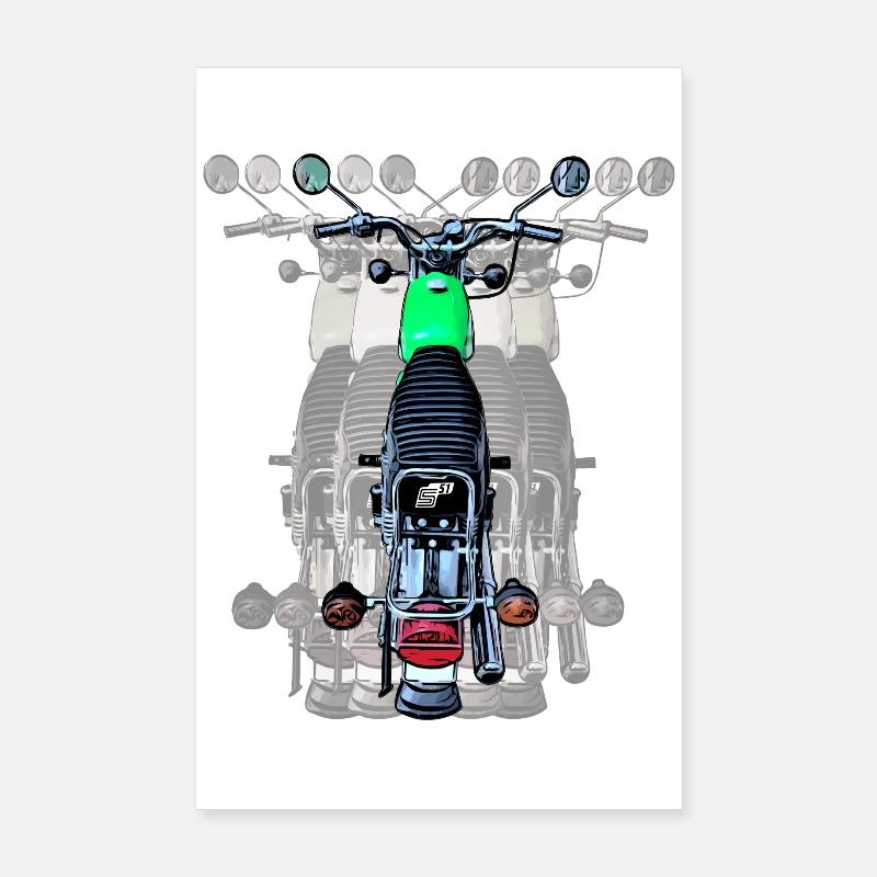 Simson S51 Poster 20x30 cm