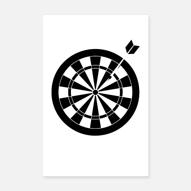 Dartboard Poster 8" x 12" (20x30 cm)