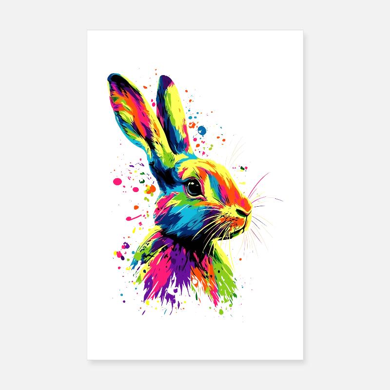 Lapin Lapin Lover Lièvre Lapin Mignons Lapins Poster 20 x 30 cm