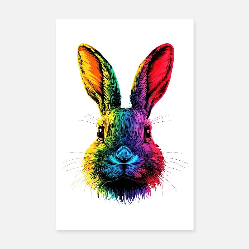 Lapin Lapin Lover Lièvre Lapin Mignons Lapins Poster 20 x 30 cm