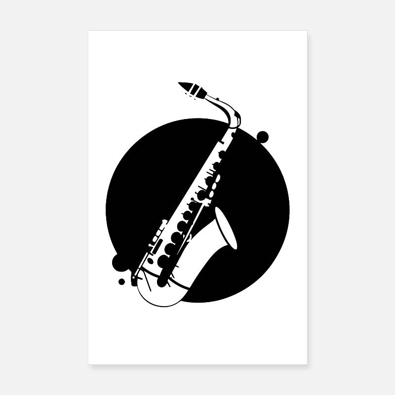 Saxophon Poster 20x30 cm