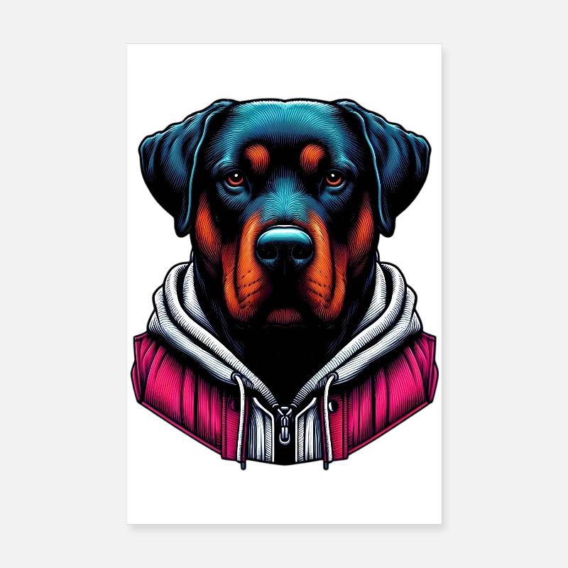 Chien Poster 20 x 30 cm