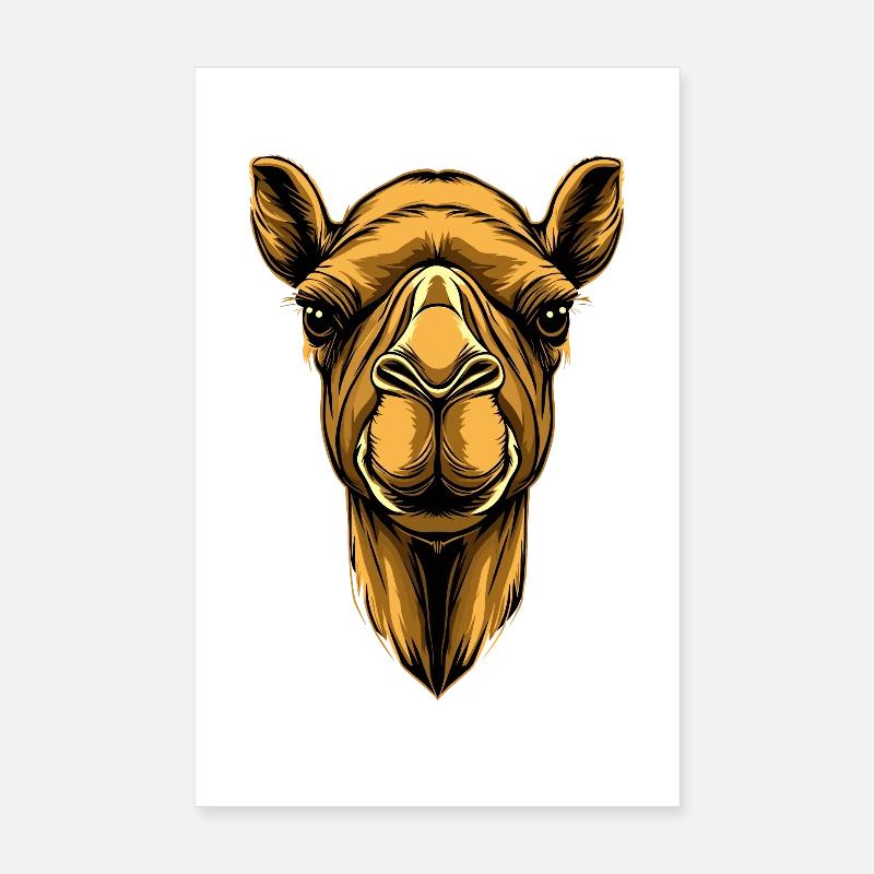 Camel Dromedary Bactrian Camel Gift Camels Poster 8" x 12" (20x30 cm)