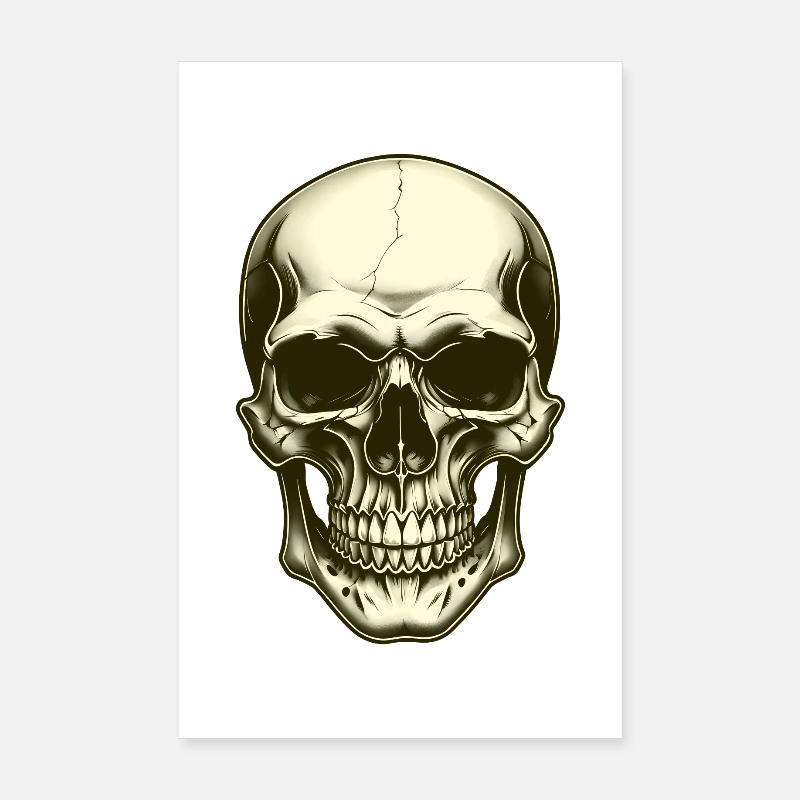 Schädel Schädel Poster 20x30 cm