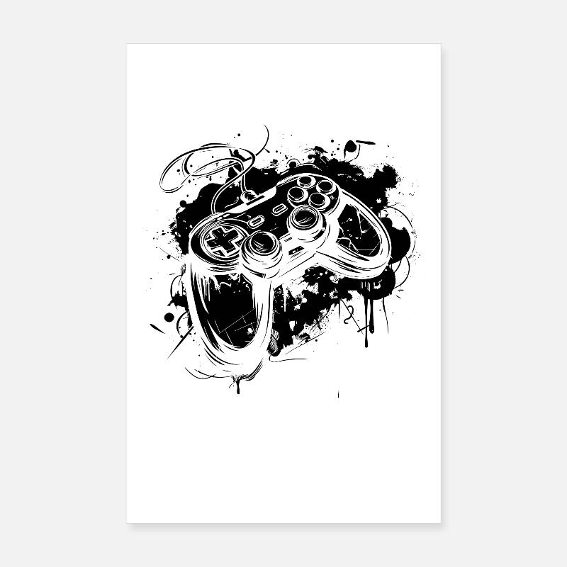 Manette de jeu Poster 20 x 30 cm