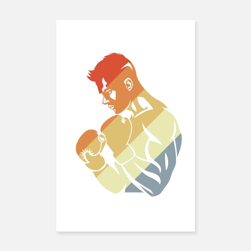 Retro Boxer Poster 20x30 cm