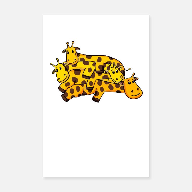 Giraffe Giraffen Poster 20x30 cm