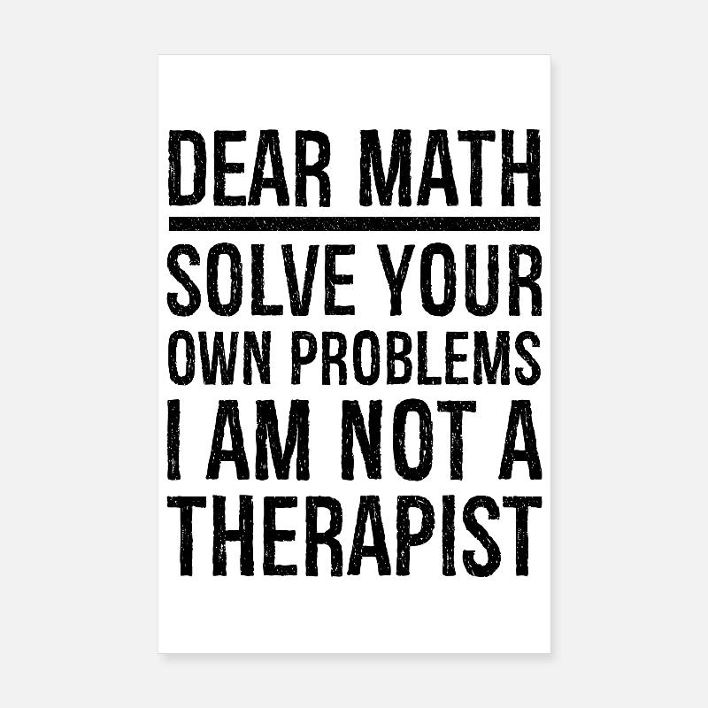 dear math funny Poster 8" x 12" (20x30 cm)