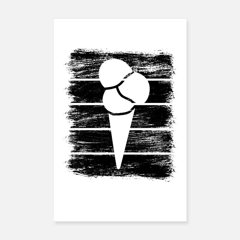 Cornet de crème glacée Poster 20 x 30 cm