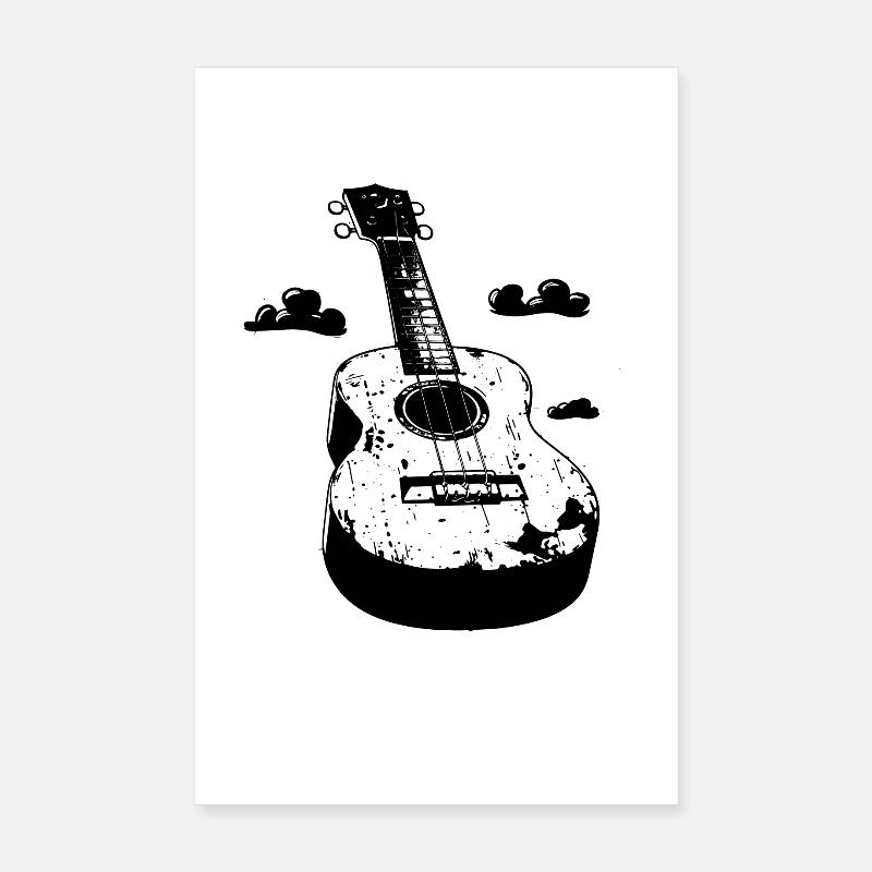 Ukulélé Style BD Poster 20 x 30 cm