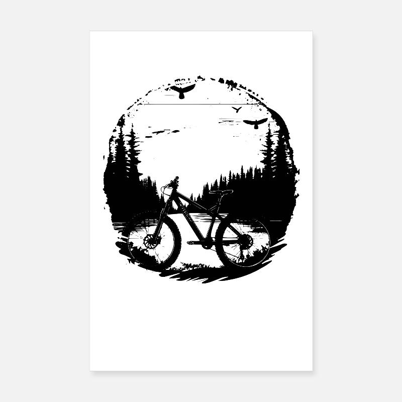 Graphismes de VTT Poster 20 x 30 cm