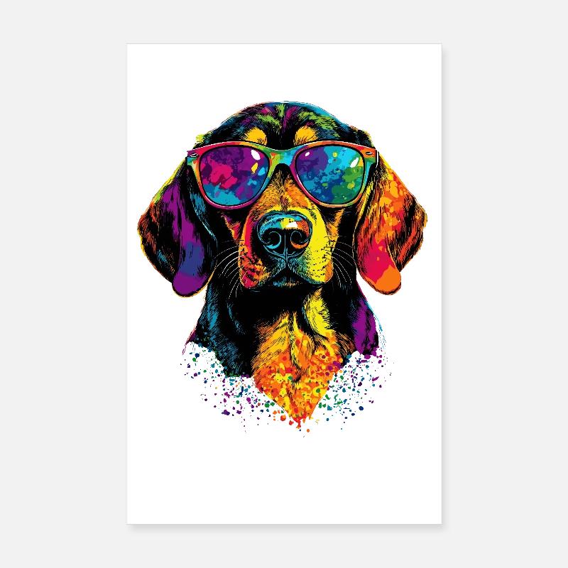 Beagle Puppy Beagles Chien mignon Beagle anglais Poster 20 x 30 cm
