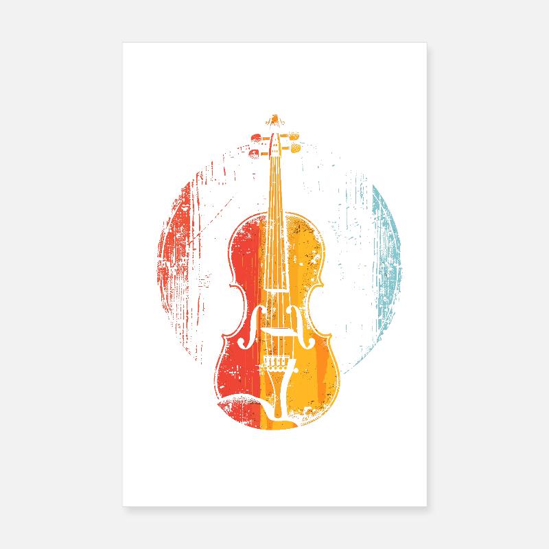 Violon Style BD Poster 20 x 30 cm