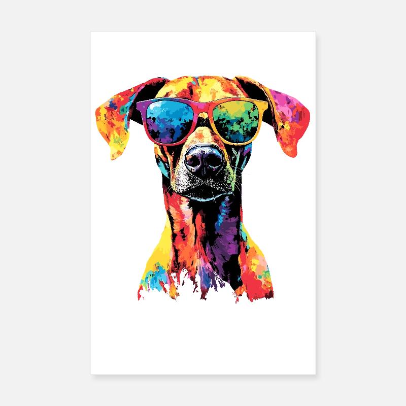Rhodesian Ridgeback Jagdhund Hunde Stolz Ridgeback Poster 20x30 cm
