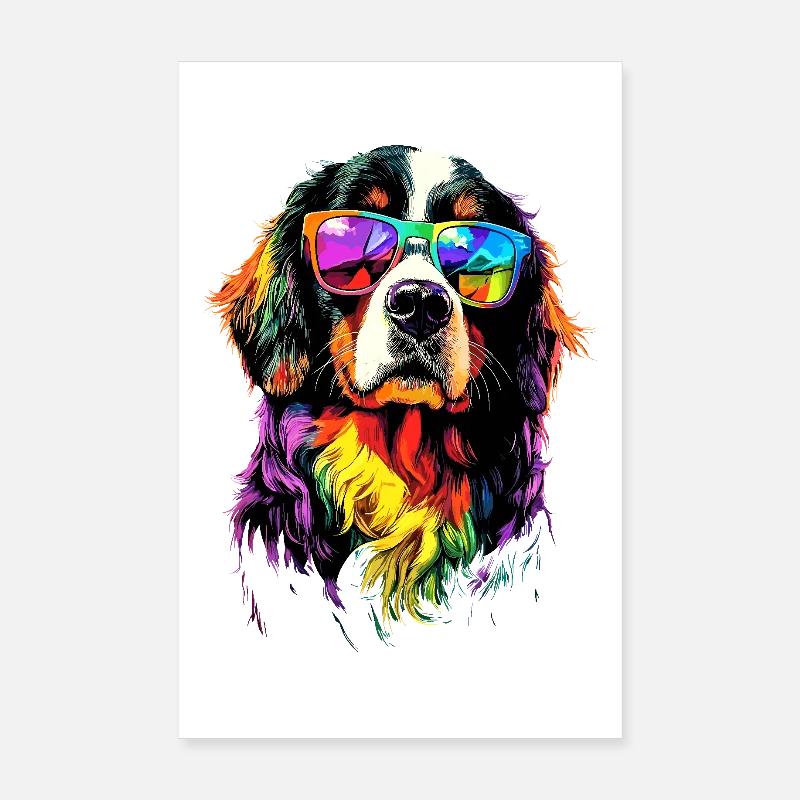 Bouvier bernois Chiens mignons Bouvier suisse Poster 20 x 30 cm