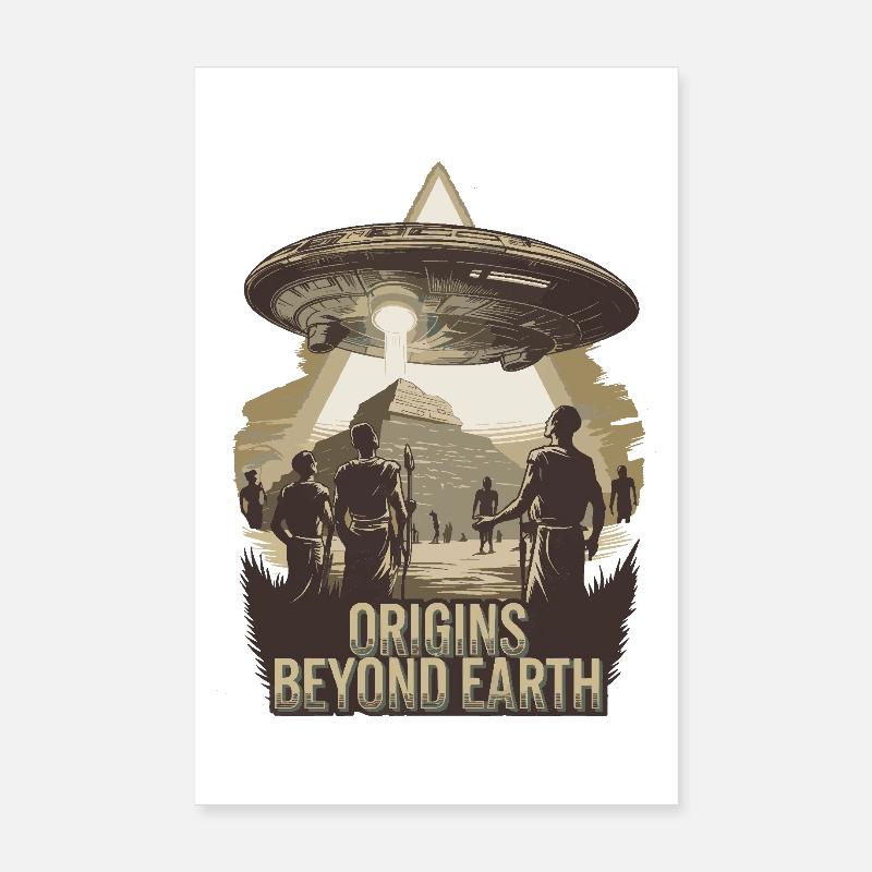 Ursprünge jenseits der Erde UFO Uralter Mythos Poster 20x30 cm