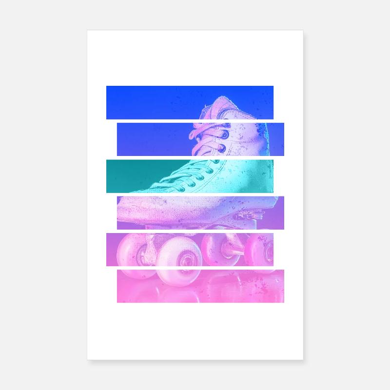 Rollschuh Poster 20x30 cm