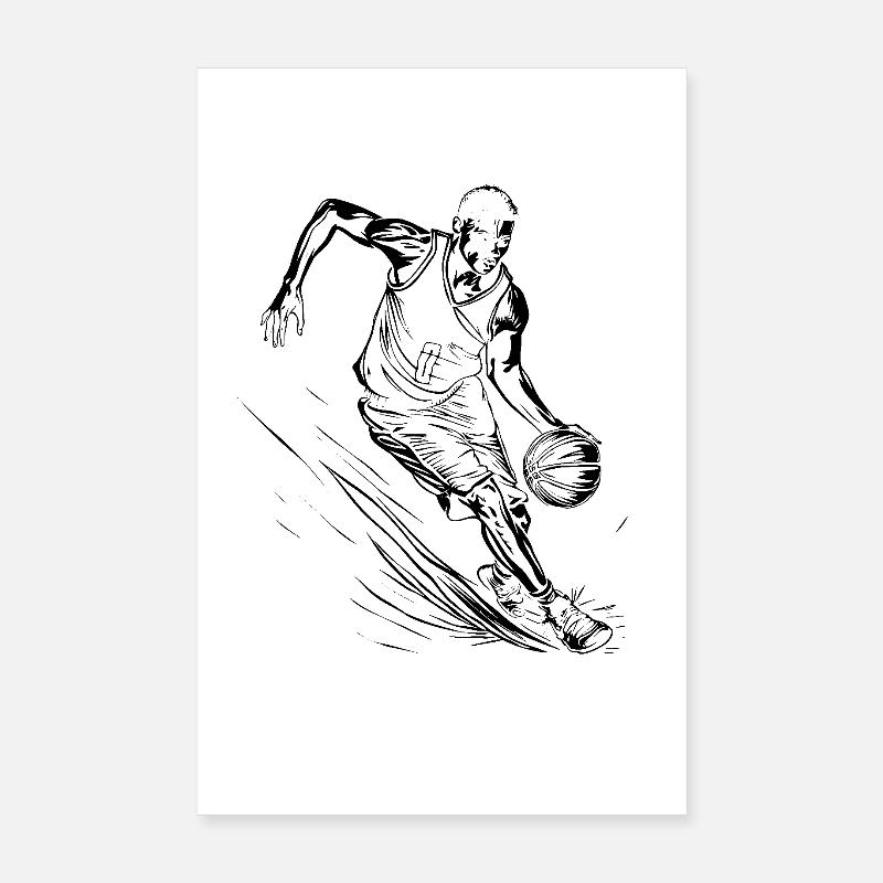 Basketteur Poster 20 x 30 cm