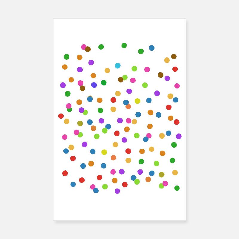 Konfetti - Fasching - Karneval - Verkleidung Poster 20x30 cm