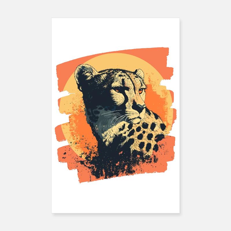 Guépard Poster 20 x 30 cm