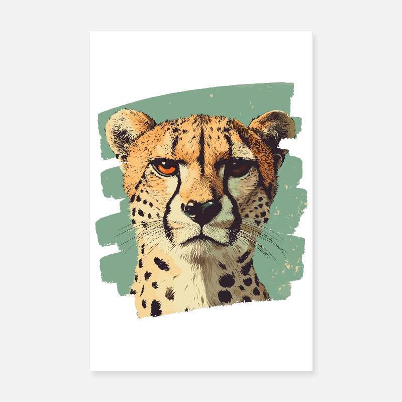 Guépard Poster 20 x 30 cm