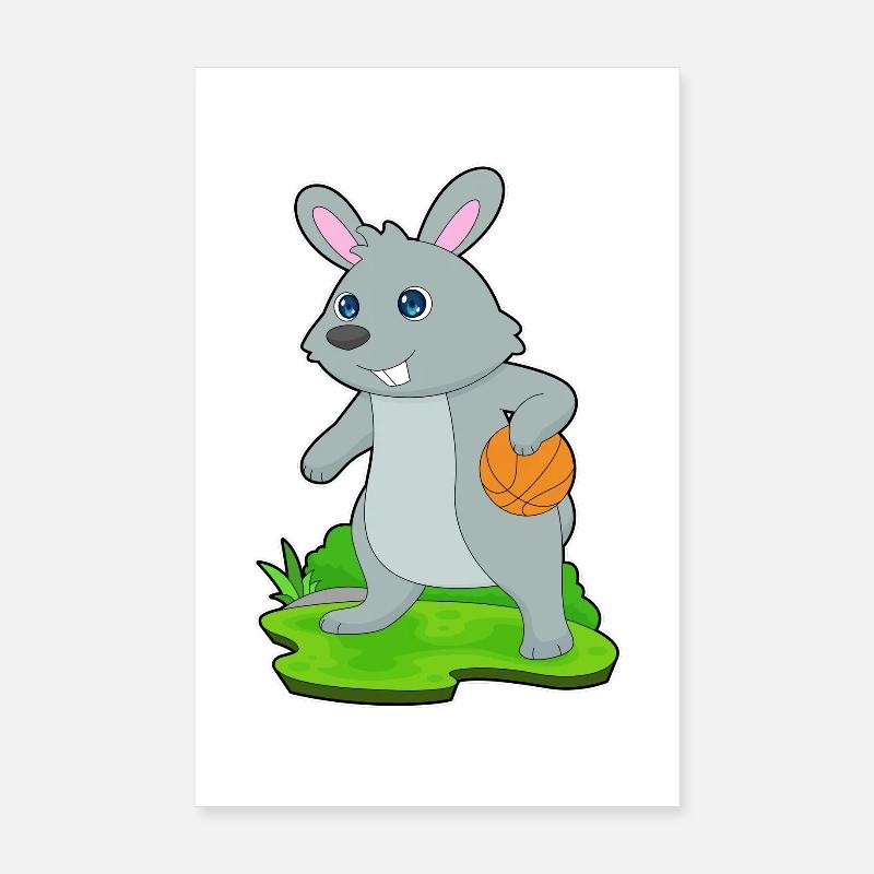 Bunny Basketteur Basketteur Poster 20 x 30 cm