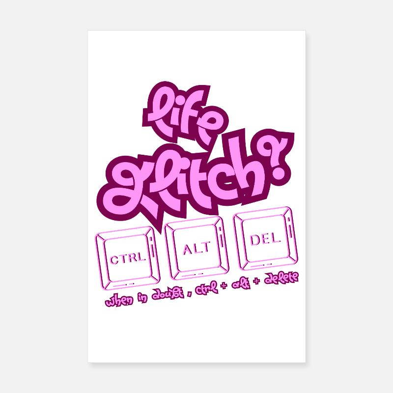 Clavier à bug de vie Poster 20 x 30 cm