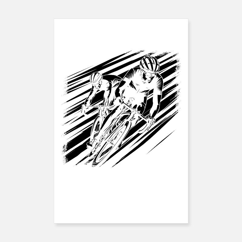 Cyclist Poster 8" x 12" (20x30 cm)