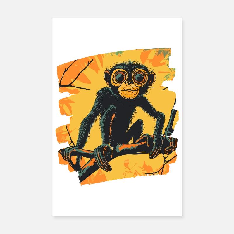 Singe Poster 20 x 30 cm