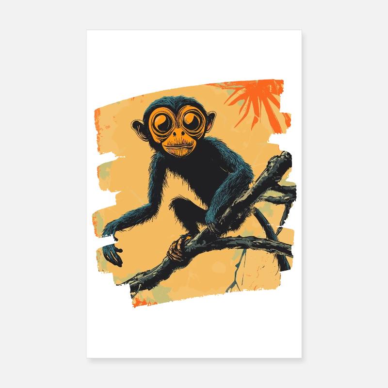 Singe Poster 20 x 30 cm