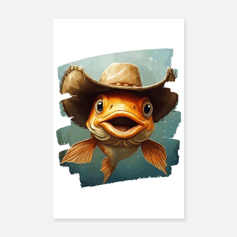 Pêche au Texas Poster 20 x 30 cm
