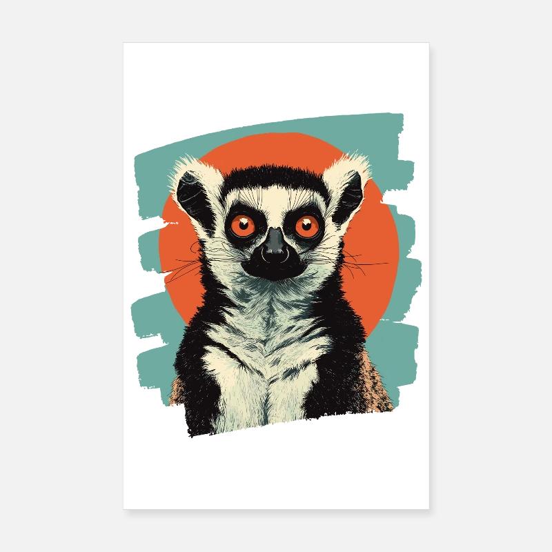 Lemur Poster 20x30 cm