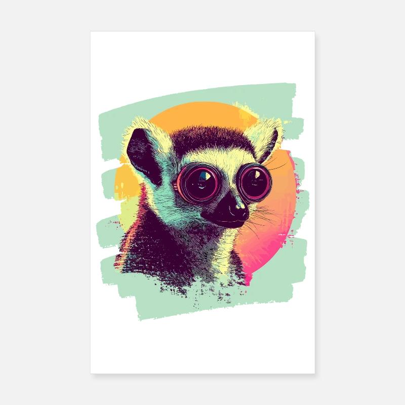 Lemur Poster 20x30 cm