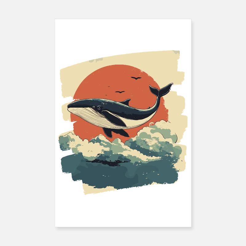Baleine Poster 20 x 30 cm