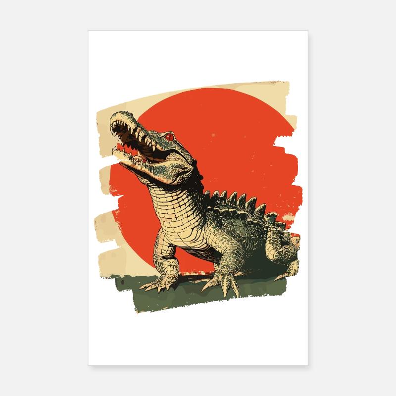 Crocodile Poster 20 x 30 cm