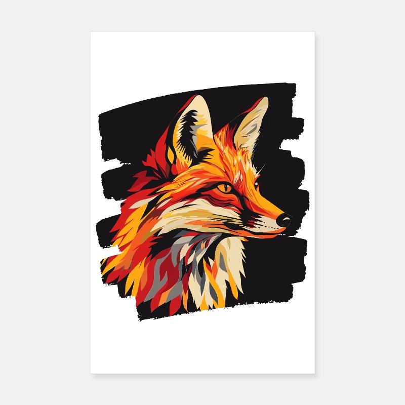 Fuchs Kunst Poster 20x30 cm