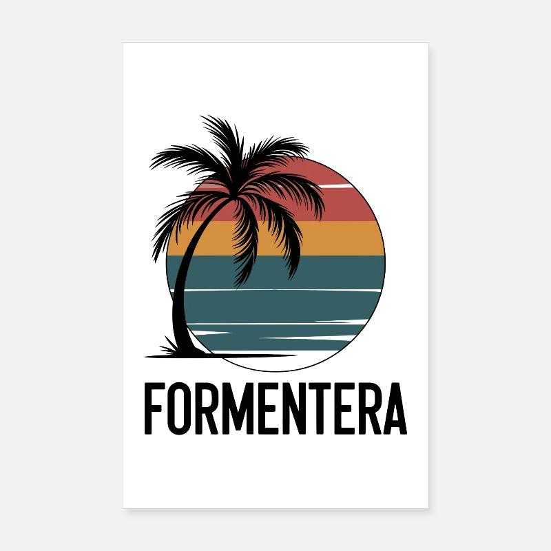 Formentera Balearic Islands Poster 8" x 12" (20x30 cm)
