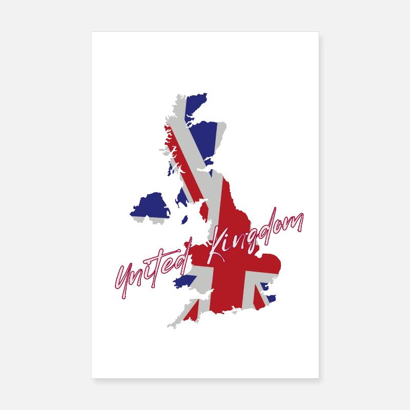 Fierté britannique, drapeau du Royaume-Uni Poster 20 x 30 cm