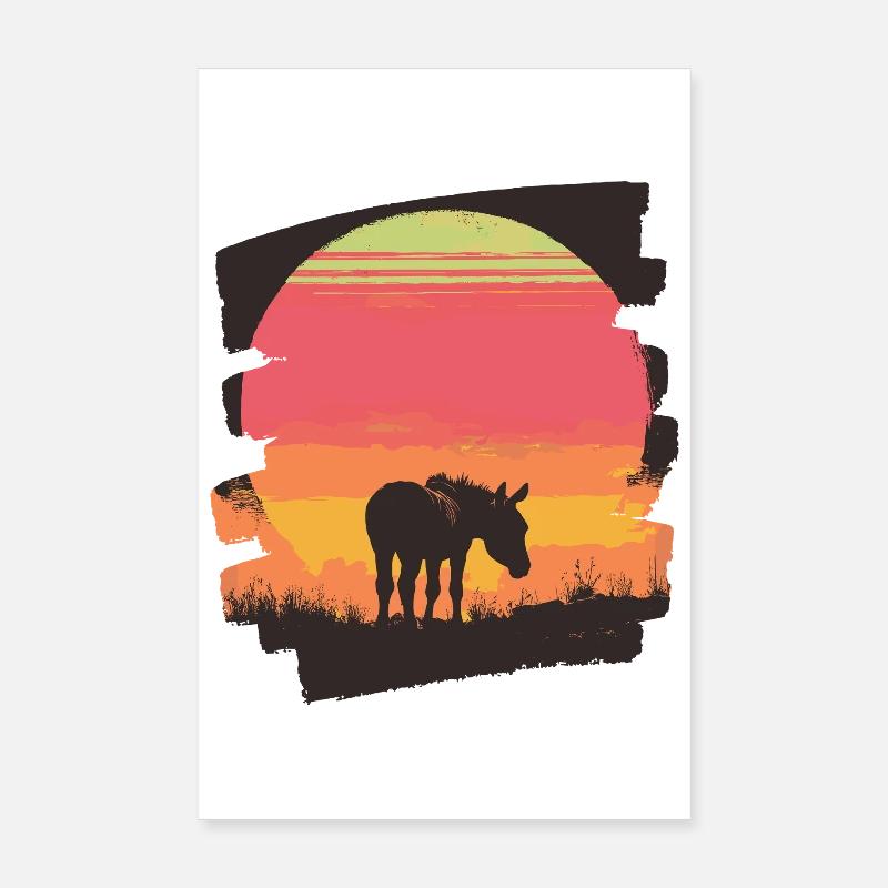 Esel Poster 20x30 cm