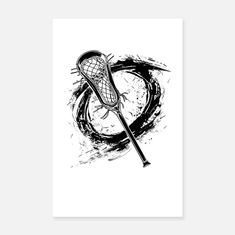 Lacrosse Schläger Poster 20x30 cm
