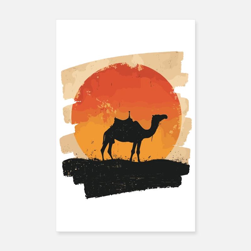 Chameau Poster 20 x 30 cm