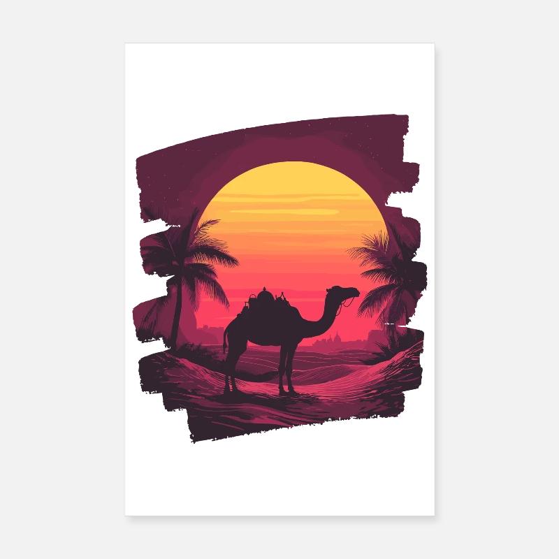 Kamel Poster 20x30 cm